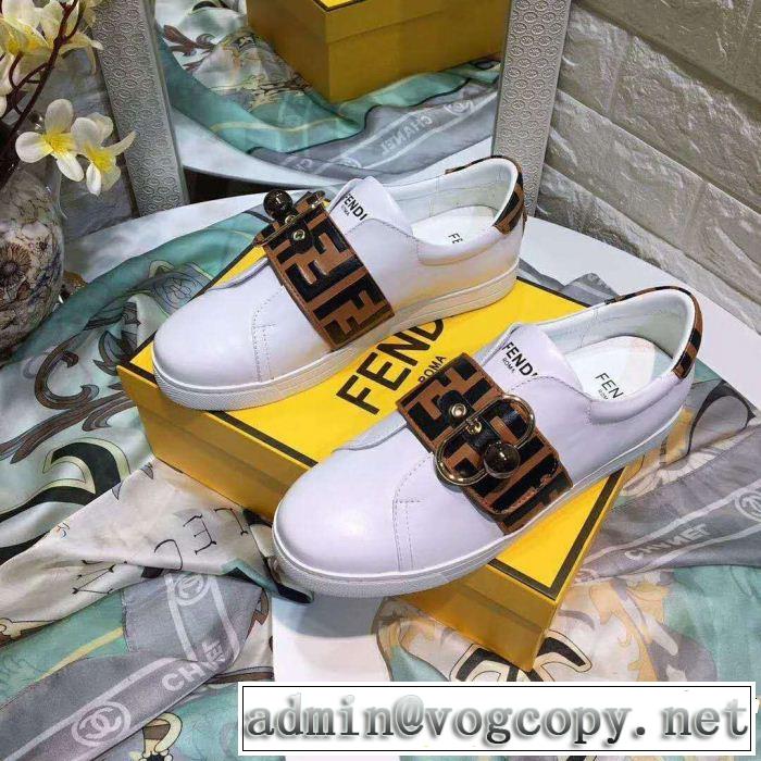 2018最高ランキング FENDI フェンディ ランニングシューズ 男女兼用 2色可選 数量限定再入荷