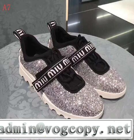 多色可選 2018春夏新作スニーカー、靴 ミュウミュウ MIUMIU 大人っぽい