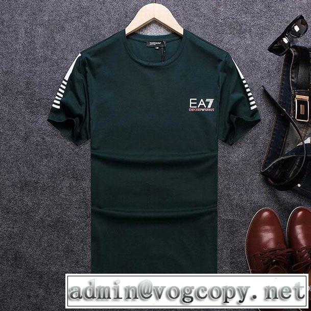 クールビズ 2018春夏新作 アルマーニ ARMANI 半袖Tシャツ 3色可選 ◆モデル愛用◆
