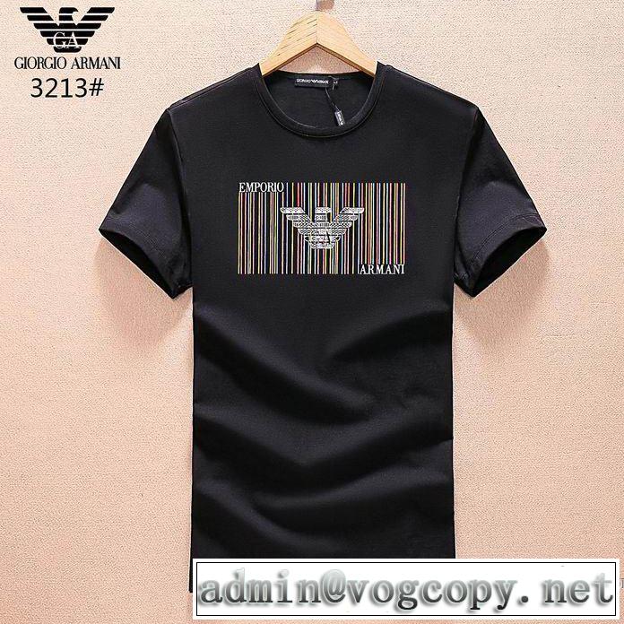 2018春夏新作 半袖Tシャツ 3色可選 しわになりにくい アルマーニ ARMANI 完売品！