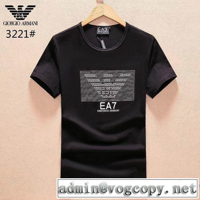 快適な着心地 3色可選 2018春夏新作 アルマーニ ARMANI 超レア 半袖Tシャツ
