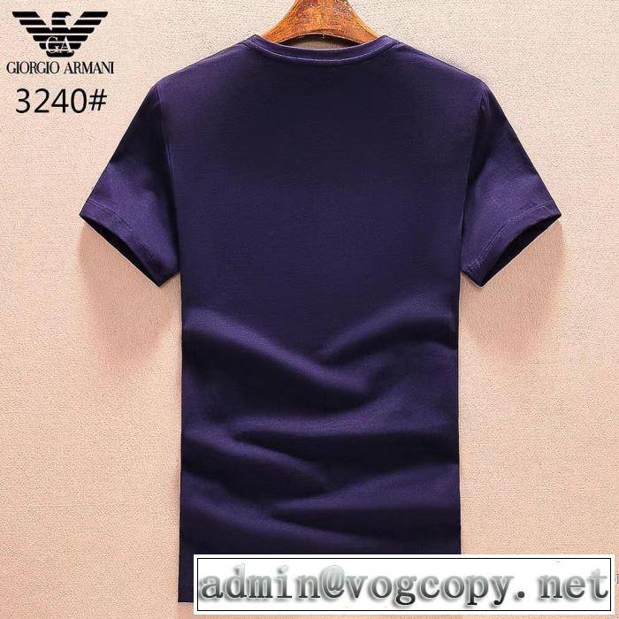 流行っている 2018春夏新作 半袖Tシャツ アルマーニ ARMANI 3色可選 カジュアル