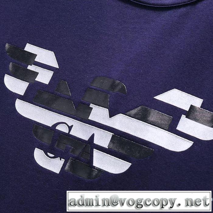 流行っている 2018春夏新作 半袖Tシャツ アルマーニ ARMANI 3色可選 カジュアル