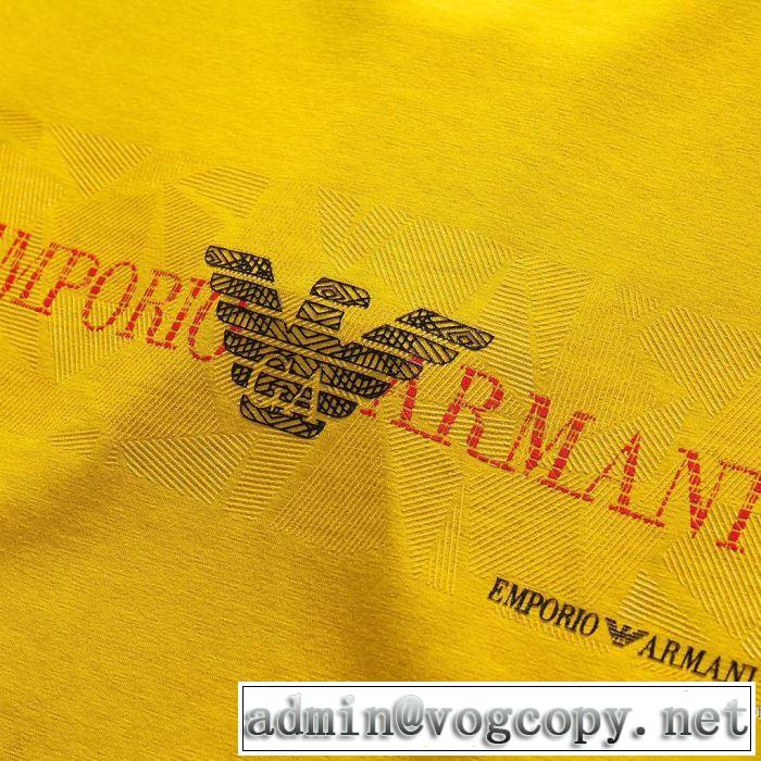 2018春夏新作 芸能人愛用 アルマーニ ARMANI 柔らかい手触り 半袖Tシャツ 3色可選