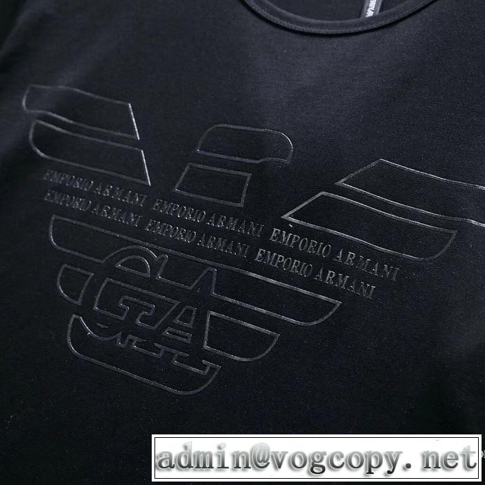 2018春夏新作 アルマーニ ARMANI 優しいフィット感 半袖Tシャツ 3色可選 手頃価格