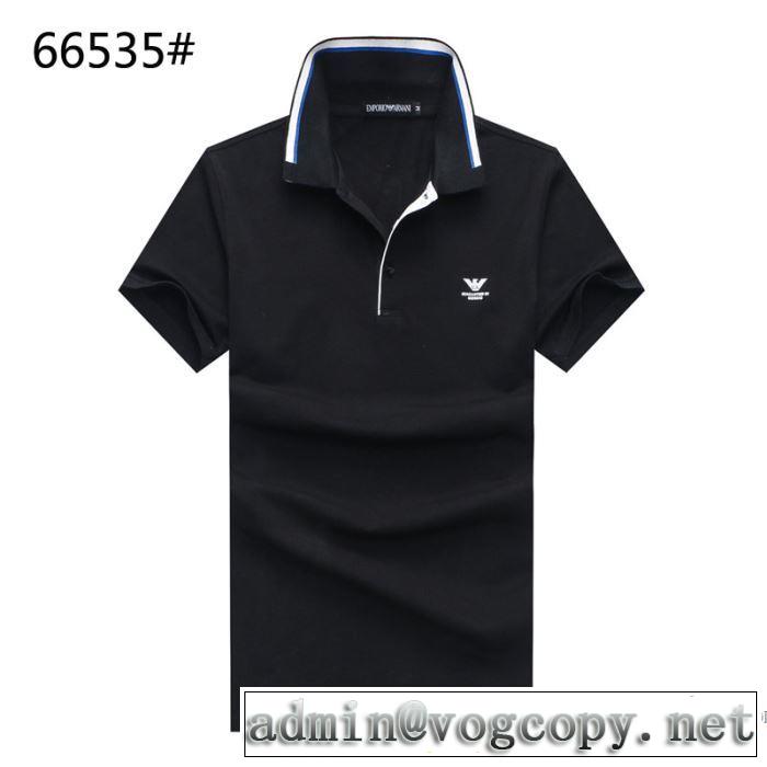 3色可選 肌に馴染みやすい 2018春夏新作 アルマーニ ARMANI 半袖Tシャツ 期間限定セール