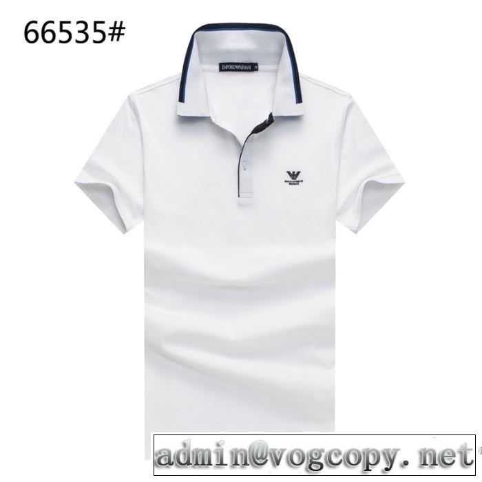 3色可選 肌に馴染みやすい 2018春夏新作 アルマーニ ARMANI 半袖Tシャツ 期間限定セール