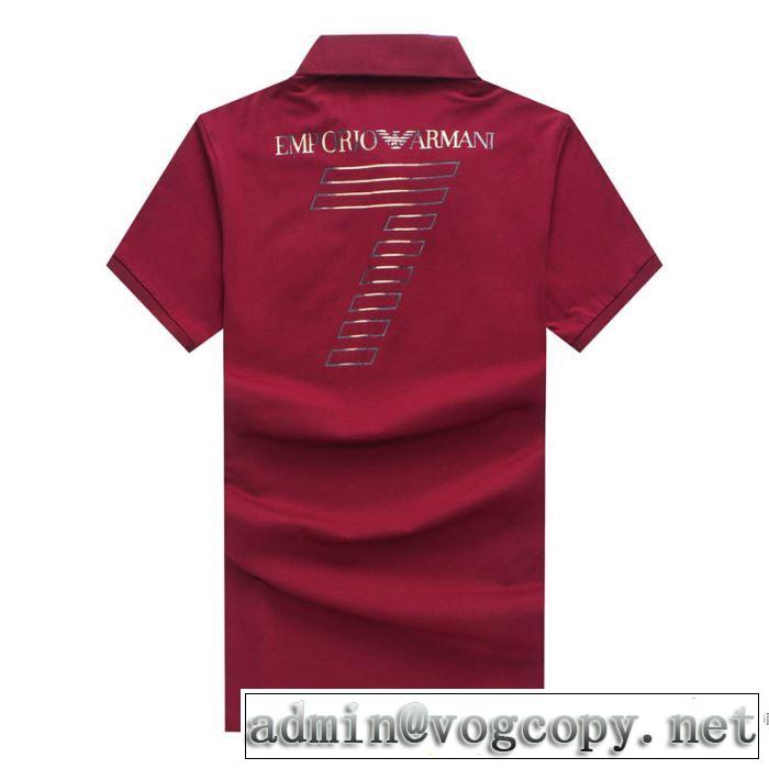 クールビズ 2018春夏新作 アルマーニ ARMANI 半袖Tシャツ 4色可選 売上ランキング1位