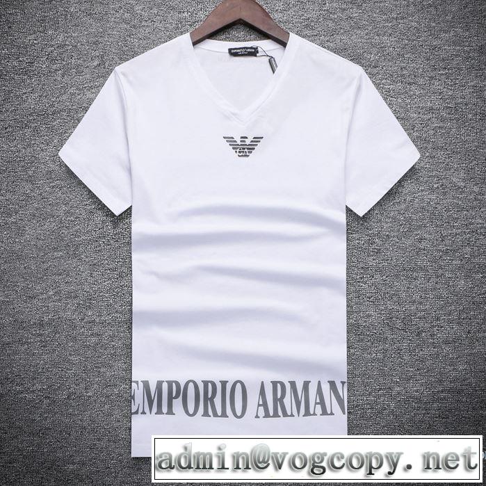 アルマーニ ARMANI 吸汗性に優れ 半袖Tシャツ 3色可選 2018春夏新作 １着は持つべき