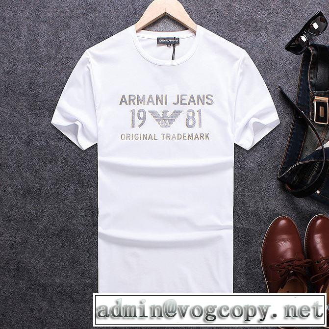 2018春夏新作 半袖Tシャツ 3色可選 しわになりにくい アルマーニ ARMANI お得な
