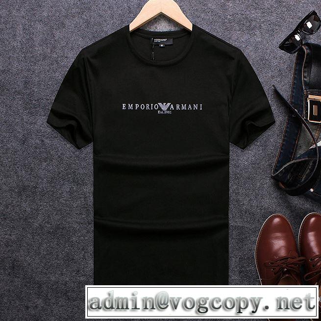 快適な着心地 3色可選 2018春夏新作 アルマーニ ARMANI 話題の新作到着！ 半袖Tシャツ