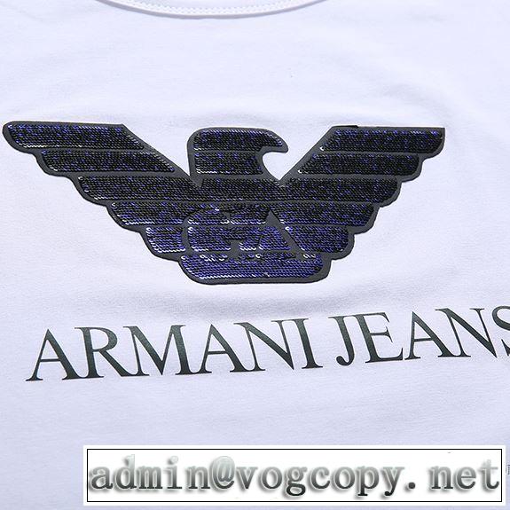 細身のシルエット 2色可選 2018春夏新作 アルマーニ ARMANI 半袖Tシャツ 圧倒的人気新着