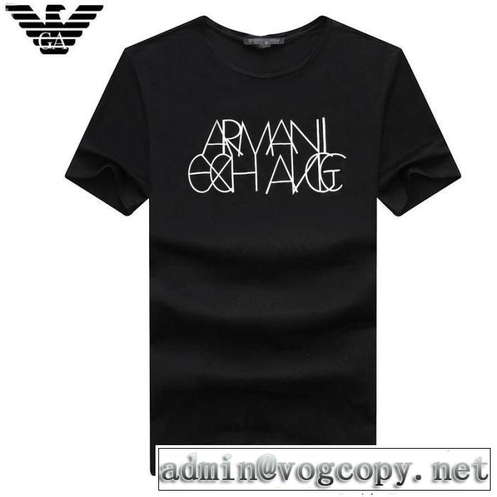  人気急上昇中 アルマーニ ARMANI  3色可選 半袖Tシャツ 高感度アイテム
