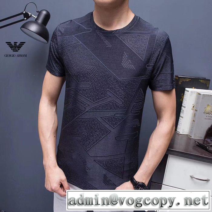 上品でファッション 半袖Tシャツ アルマーニ ARMANI  2色可選 ファッションの最先端！