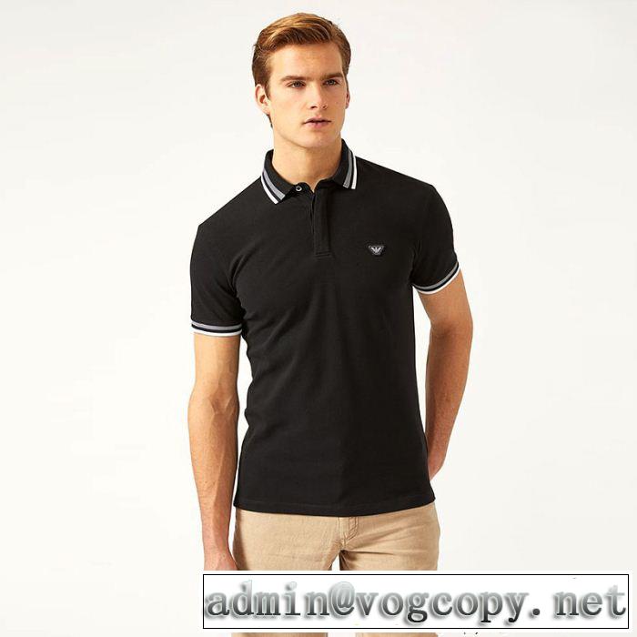  流行の注目ブランド アルマーニ ARMANI  4色可選 半袖Tシャツ 大人気ブランド