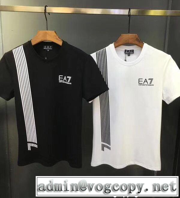 2018人気の主流アイテム 2色可選 半袖Tシャツ アルマーニ ARMANI 圧倒的人気新着