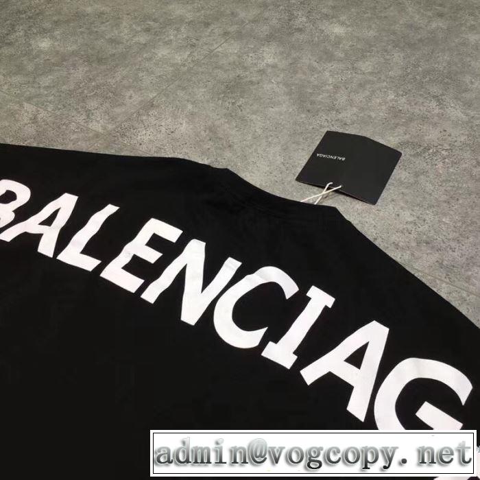 バレンシアガ BALENCIAGA 2色可選 カジュアル 2018春夏新作 半袖Tシャツ モデル大絶賛