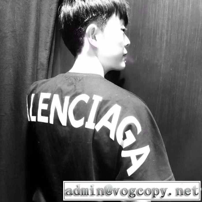 バレンシアガ BALENCIAGA 2色可選 カジュアル 2018春夏新作 半袖Tシャツ モデル大絶賛