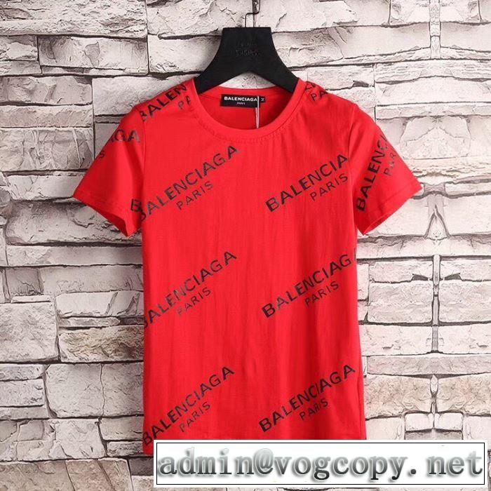 クールビズ 2018春夏新作 バレンシアガ BALENCIAGA 3色可選 定番品質保証 半袖Tシャツ
