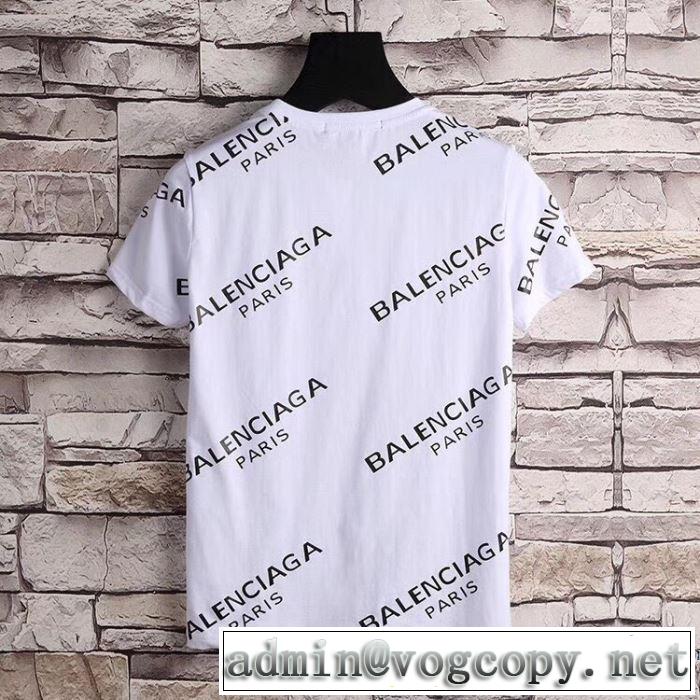 クールビズ 2018春夏新作 バレンシアガ BALENCIAGA 3色可選 定番品質保証 半袖Tシャツ