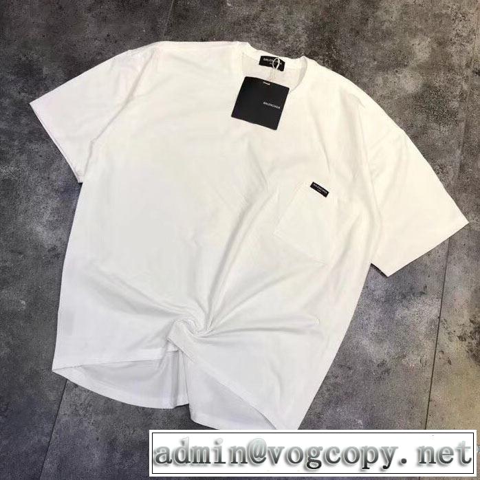 半袖Tシャツ バレンシアガ BALENCIAGA 2色可選 乾きやすい 2018春夏新作 個性的なモデル