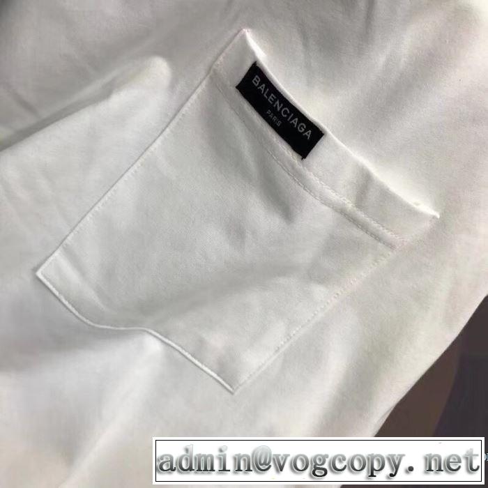 半袖Tシャツ バレンシアガ BALENCIAGA 2色可選 乾きやすい 2018春夏新作 個性的なモデル