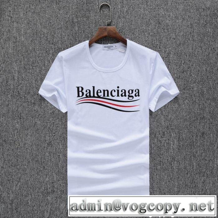 2018最高ランキング 今季爆発的な人気 バレンシアガ BALENCIAGA 半袖Tシャツ 3色可選