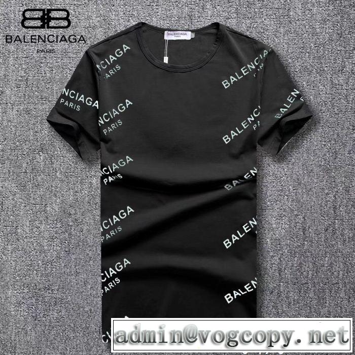 バレンシアガ BALENCIAGA 2018夏の定番新品到来! 半袖Tシャツ 2色可選 ファッショニスタ愛用