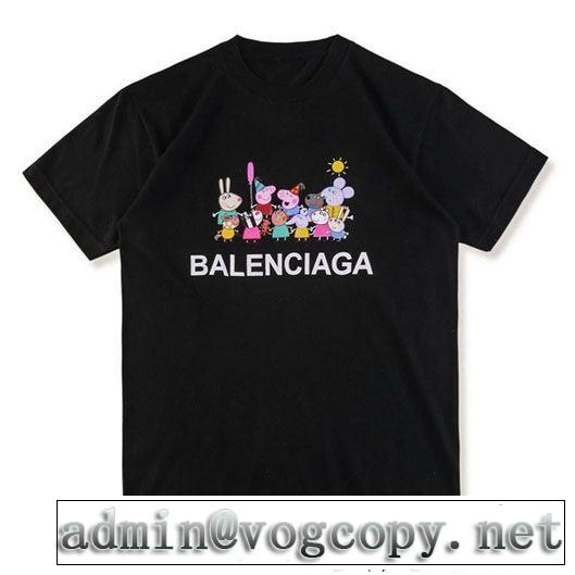 稀少*入手困難 バレンシアガ BALENCIAGA 現代的な印象 2色可選 半袖Tシャツ 個性的なモデル