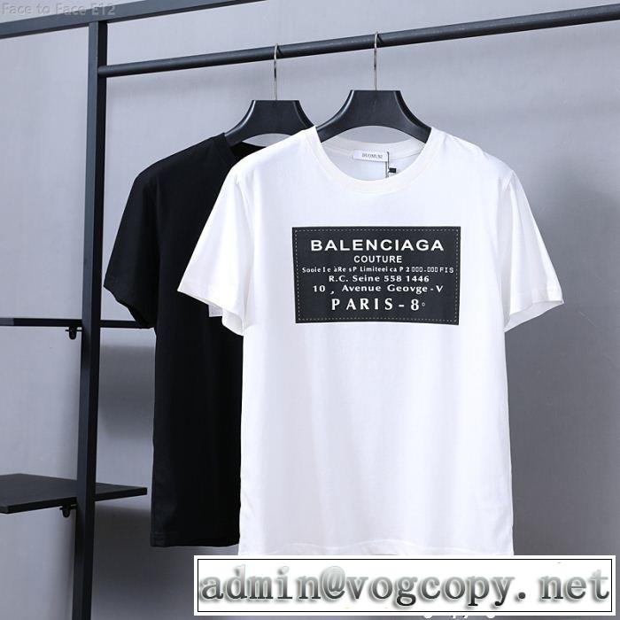  2018年春夏シーズン バレンシアガ BALENCIAGA 半袖Tシャツ 稀少*入手困難 2色可選 最近人気一番！
