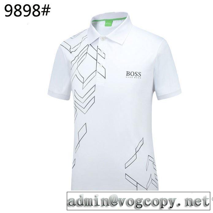 2018春夏新作 大胆なデザイン ヒューゴボス HUGO BOSS 柔らかい手触り 半袖Tシャツ 3色可選