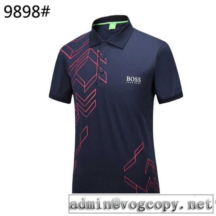 2018春夏新作 大胆なデザイン ヒューゴボス HUGO BOSS 柔らかい手触り 半袖Tシャツ 3色可選