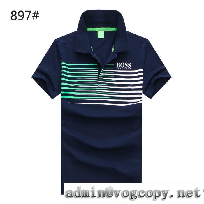 数量限定再入荷 ヒューゴボス HUGO BOSS 2018春夏新作 半袖Tシャツ 4色可選 収縮性のある