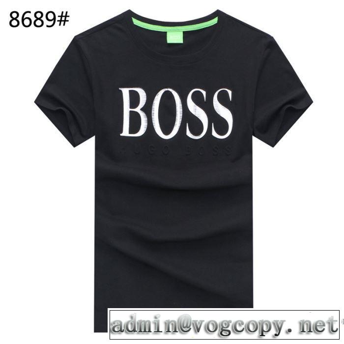 ヒューゴボス HUGO BOSS 2018夏の定番新品到来! 半袖Tシャツ 3色可選  着回し度抜群