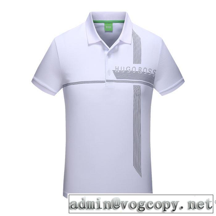 自然な肌触り ヒューゴボス HUGO BOSS 半袖Tシャツ 3色可選 オシャレを満喫できる 2018春夏新作