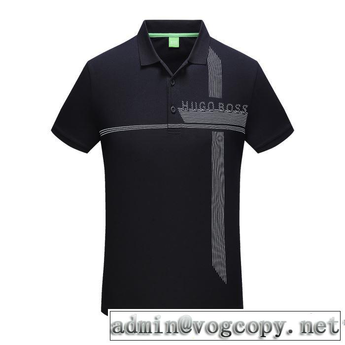 自然な肌触り ヒューゴボス HUGO BOSS 半袖Tシャツ 3色可選 オシャレを満喫できる 2018春夏新作