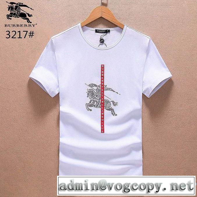 カジュアル バーバリー BURBERRY 3色可選 2018春夏新作 半袖Tシャツ 重宝するアイテム