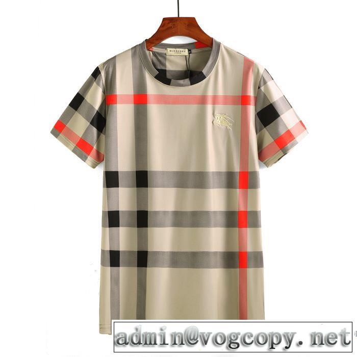  3色可選 収縮性のある 2018春夏新作 半袖Tシャツ バーバリー BURBERRY 大人気ブランド