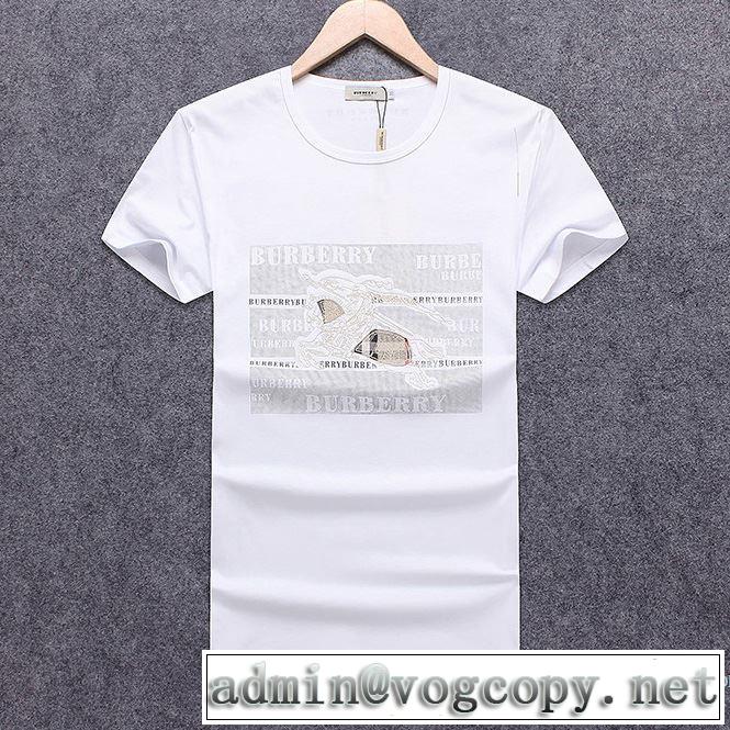 SALE品追加 2018春夏新作 3色可選 乾きやすい 半袖Tシャツ バーバリー BURBERRY