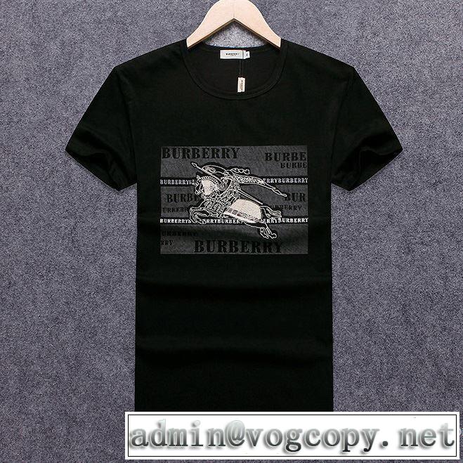 SALE品追加 2018春夏新作 3色可選 乾きやすい 半袖Tシャツ バーバリー BURBERRY