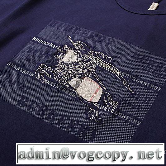 SALE品追加 2018春夏新作 3色可選 乾きやすい 半袖Tシャツ バーバリー BURBERRY