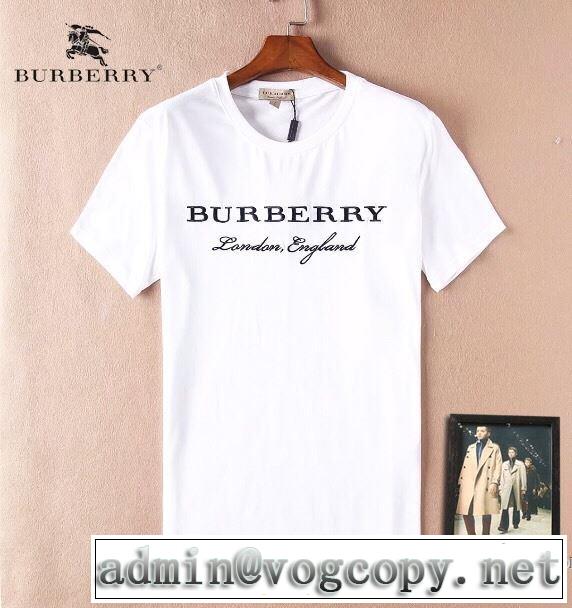 半袖Tシャツ バーバリー BURBERRY 4色可選 柔らかい手触り 2018春夏新作 欧米韓流