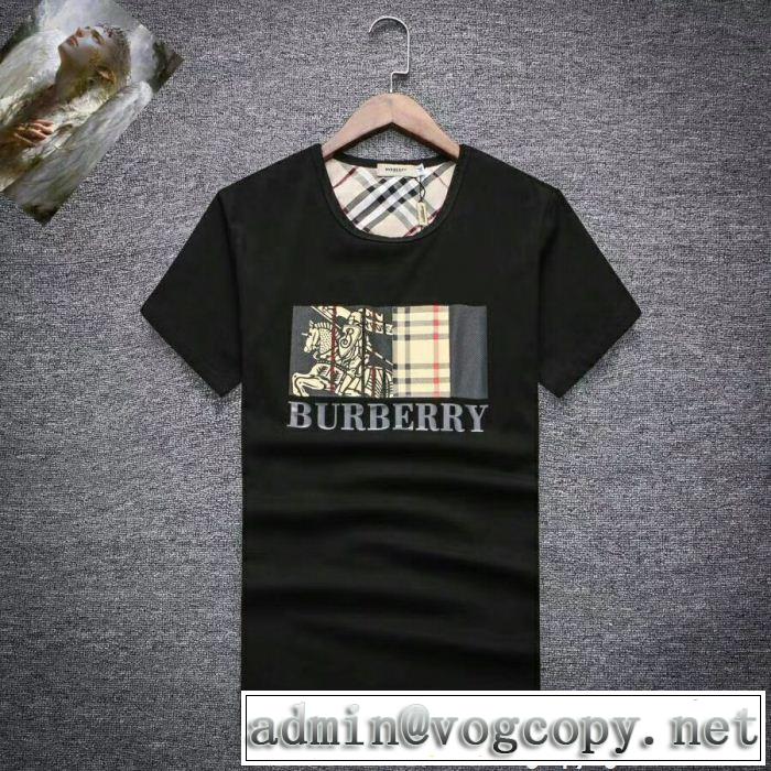 2018最高ランキング 半袖Tシャツ 3色可選 主役級のアイテム バーバリー BURBERRY
