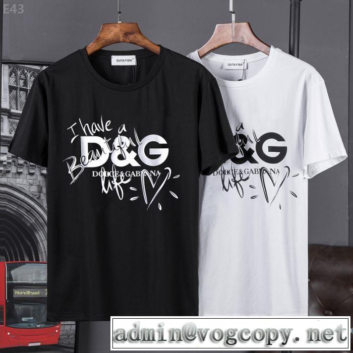人気新品★超特価★ 2018春夏新作 半袖Tシャツ ドルチェ＆ガッバーナ Dolce&Gabbana 2色可選