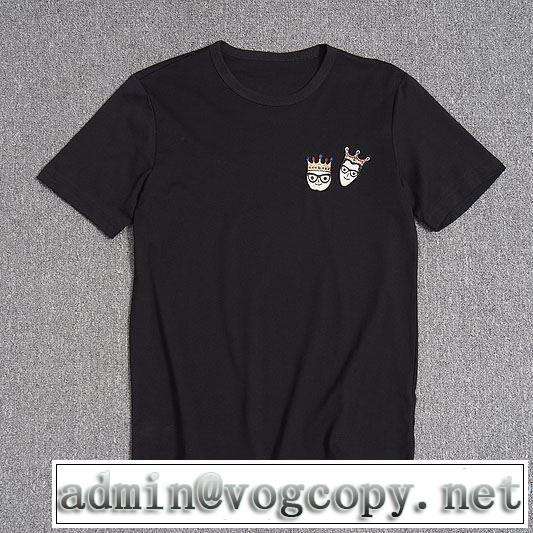 半袖Tシャツ 2色可選 ドルチェ＆ガッバーナ Dolce&Gabbana 2018春夏新作 極上の着心地