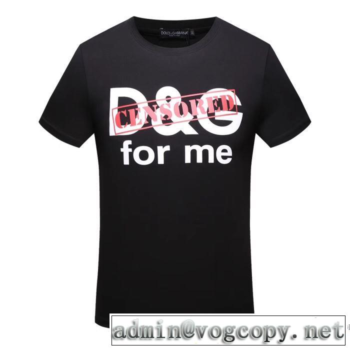 半袖Tシャツ 2色可選 履き心地 ドルチェ＆ガッバーナ Dolce&Gabbana 2018春夏新作 クールビズ