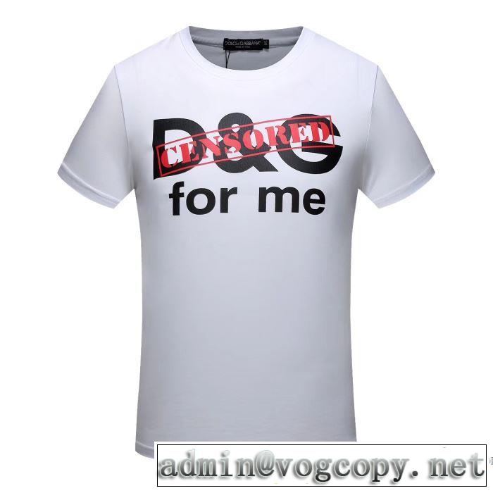 半袖Tシャツ 2色可選 履き心地 ドルチェ＆ガッバーナ Dolce&Gabbana 2018春夏新作 クールビズ