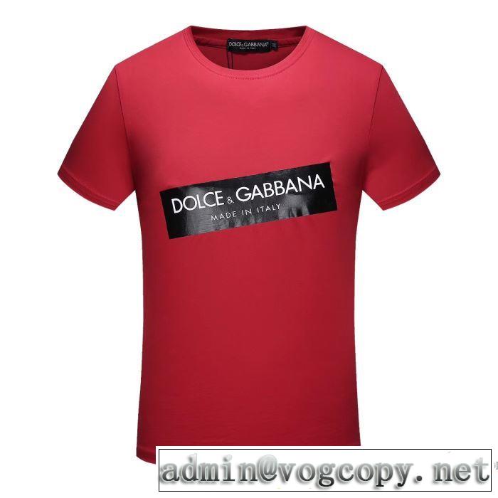 ドルチェ＆ガッバーナ Dolce&Gabbana カジュアル 2018春夏新作 半袖Tシャツ 3色可選 在庫を確保