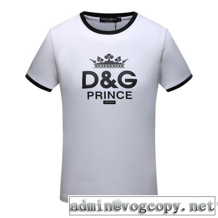 格好良いアイテム 半袖Tシャツ ドルチェ＆ガッバーナ Dolce&Gabbana 柔らかい手触り 2018春夏新作