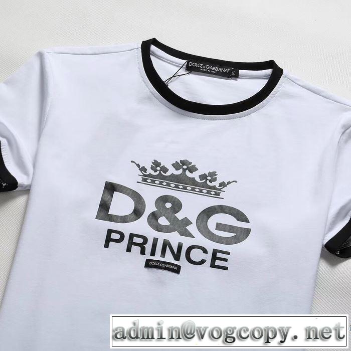 格好良いアイテム 半袖Tシャツ ドルチェ＆ガッバーナ Dolce&Gabbana 柔らかい手触り 2018春夏新作